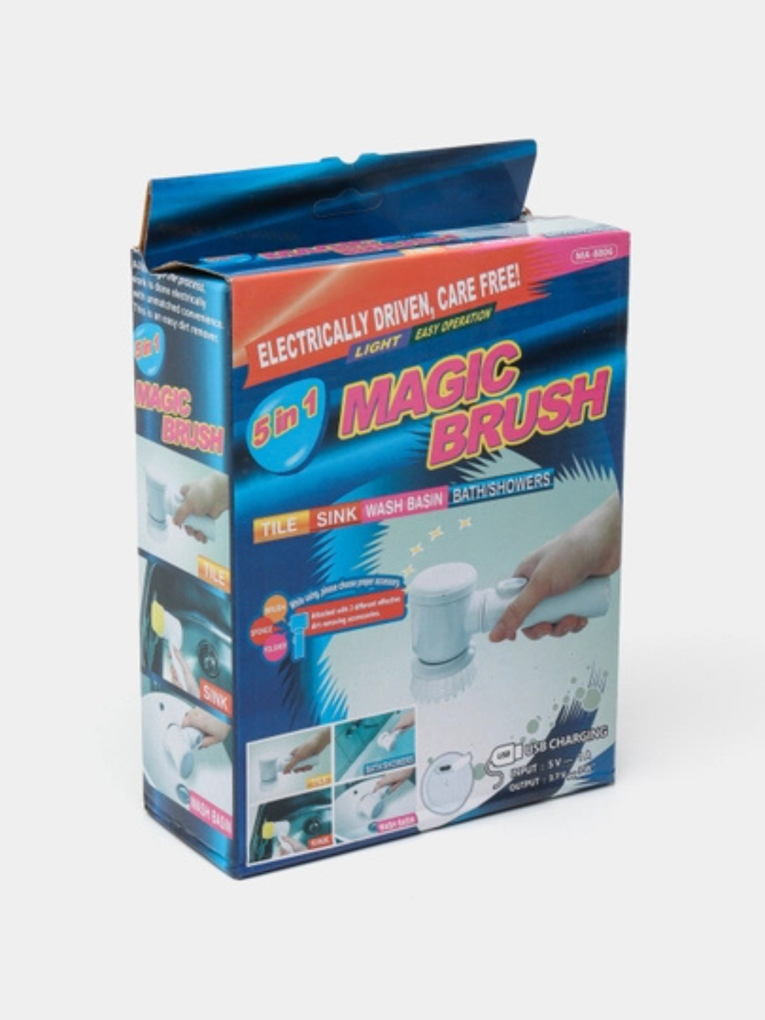 Tozalash uchun universal elektr cho'tka Magic Brush 5 tasi 1 da