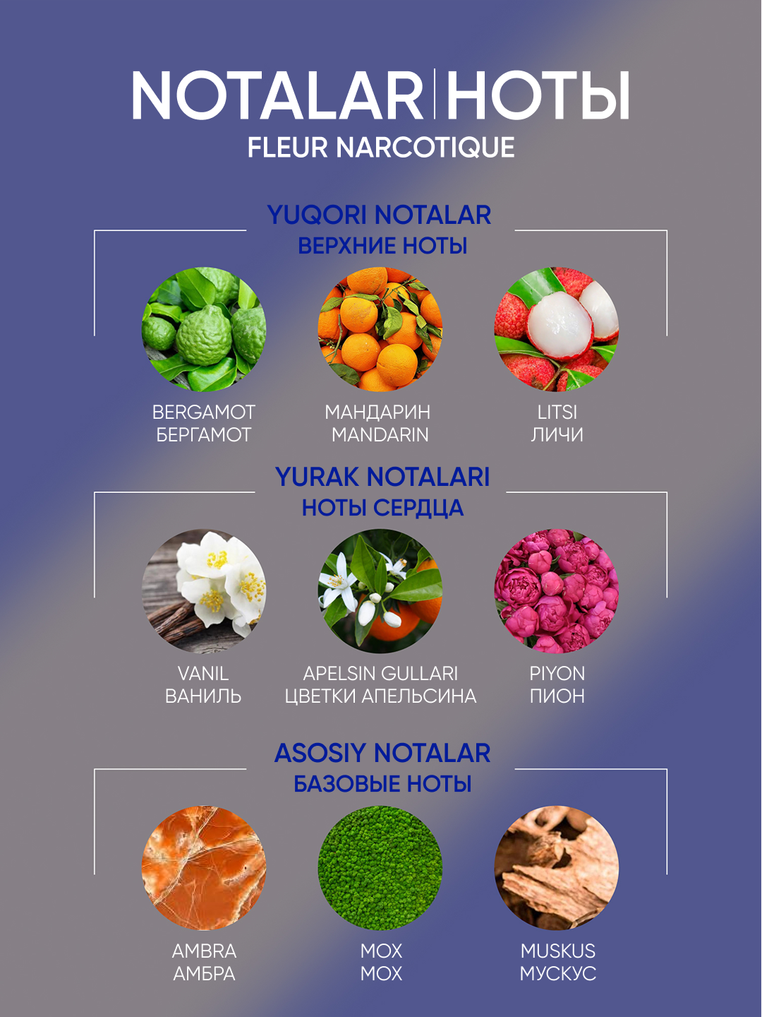Fleur Narcotique ayollar parfyumlangan suvi, 120 ml