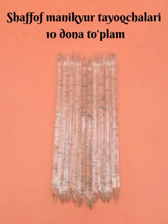 Shaffof manikyur tayoqchalari 10 dona to‘plam - 