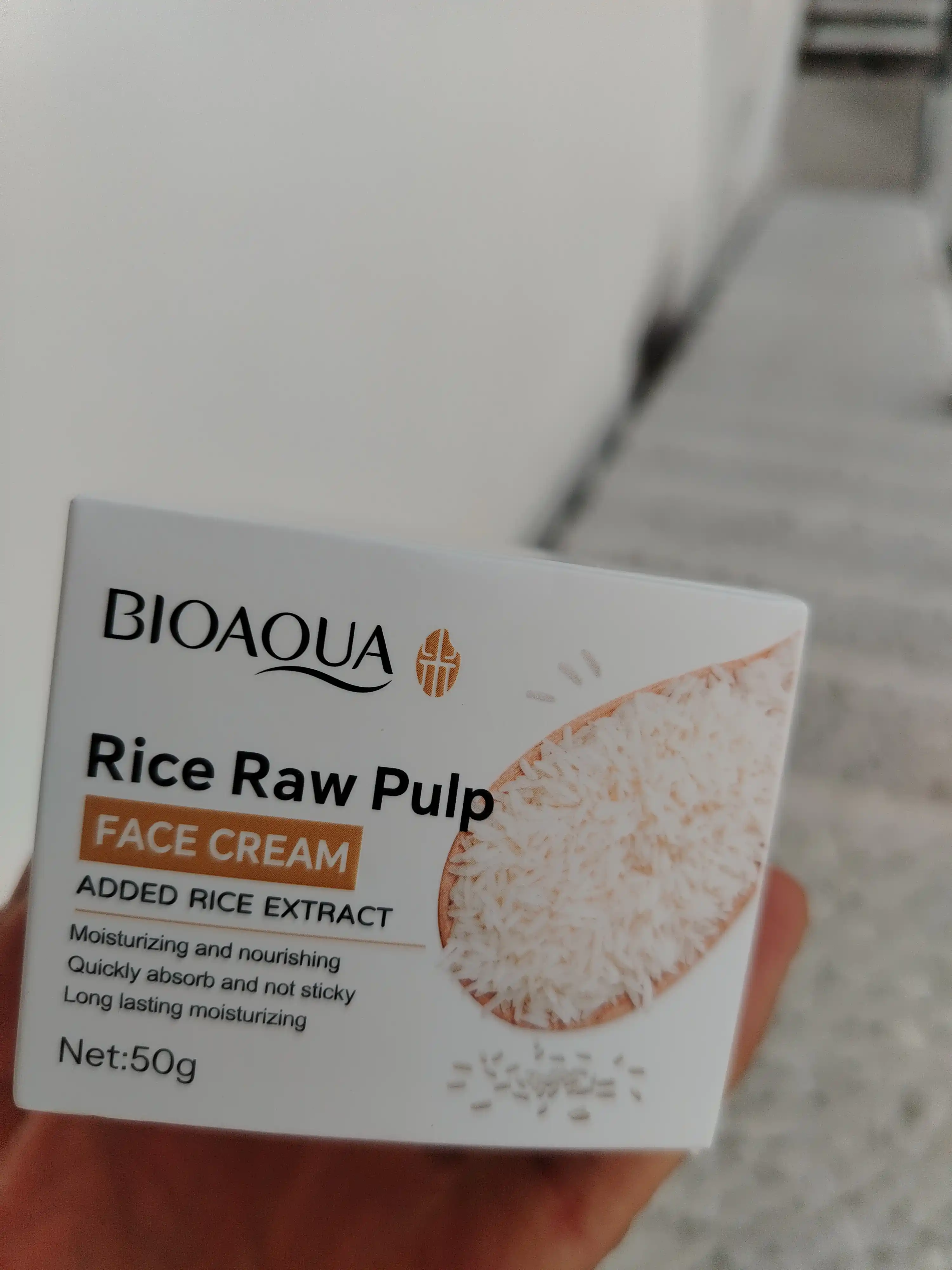 Увлажняющий крем для лица Bioaqua с экстрактом риса, 50 г