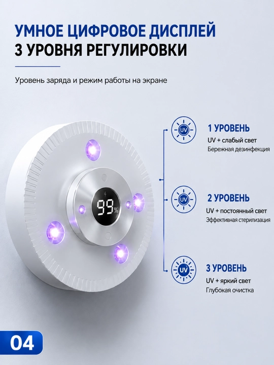 Unitaz uchun avtomatik ultrabinafsha sterilizator