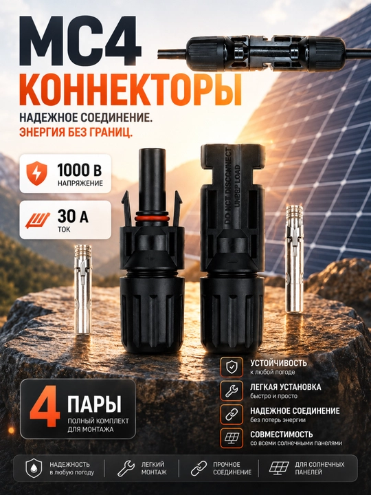 Коннектор, соединитель МС4 - 