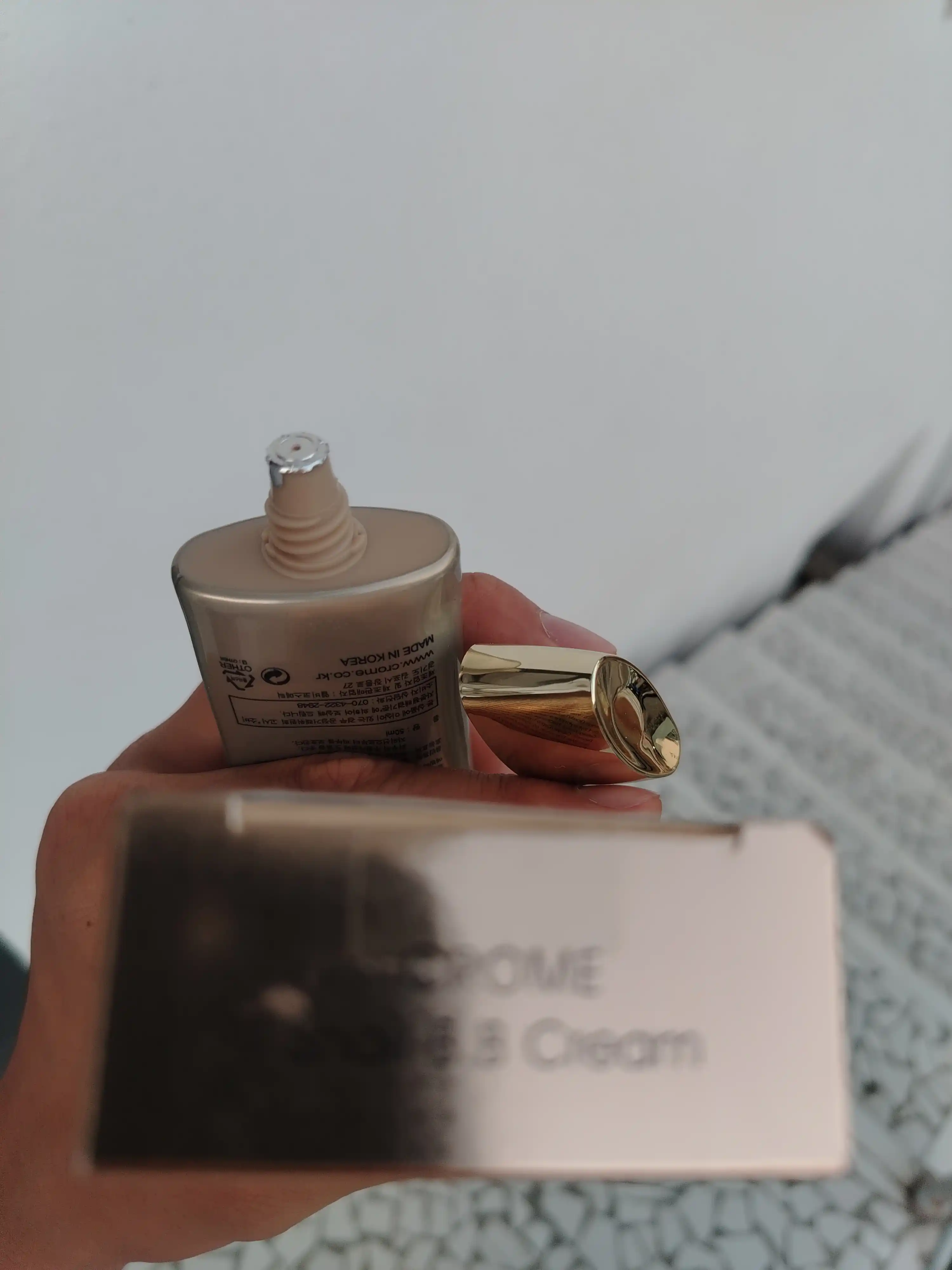CROME SNAIL BB krem SPF50, с муцином улитки, отбеливающий тональный крем