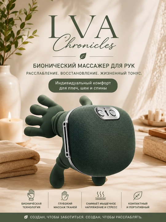 Bo‘yin va yelkalar uchun isitish tizimi va 3 xil massaj rejimiga ega mini elektr massaj moslamasi - 