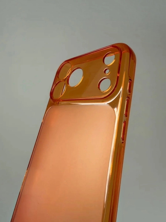 IPhone 16, 17 Pro, Pro Max uchun shaffof silikon g‘ilof