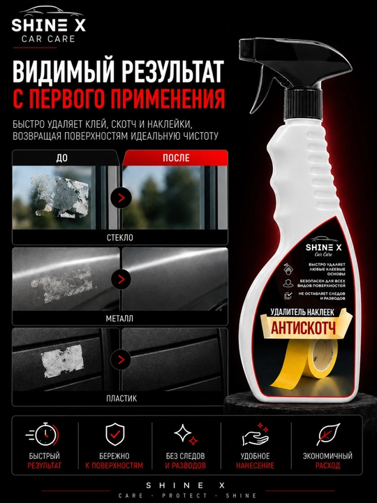 Средство для удаления клея и липких следов Антискотч