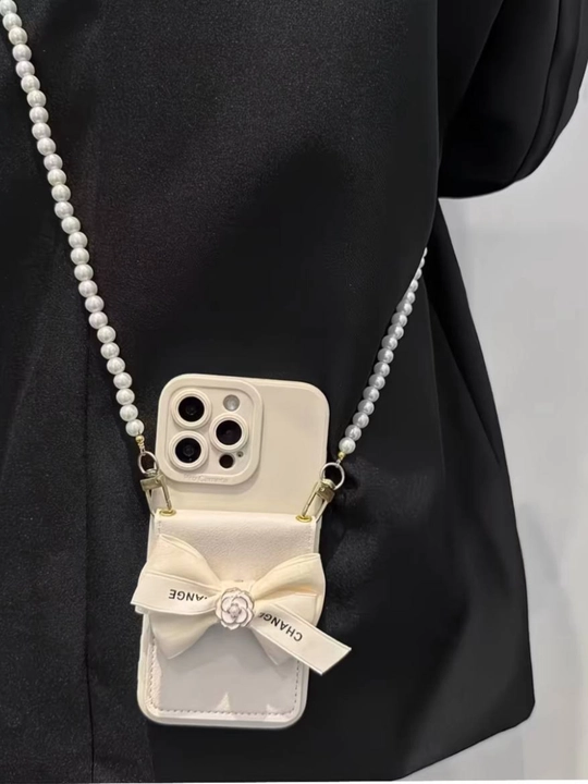 IPhone 14, 15, 16, 17 Pro Max telefonlari uchun g‘ilof, mini-sumkacha ko‘rinishidagi g‘ilof