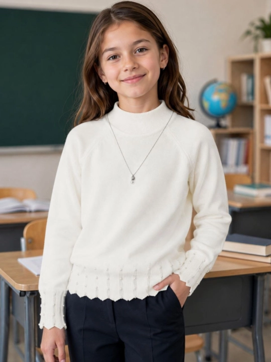 Лёгкие свитеры для девочек (8–12 лет)