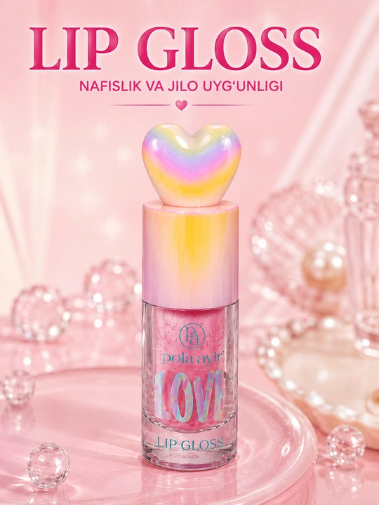 Candy Dream Lip Gloss – Ko‘zgu kabi yaltiroq effektga ega namlantiruvchi lab yaltirog‘i