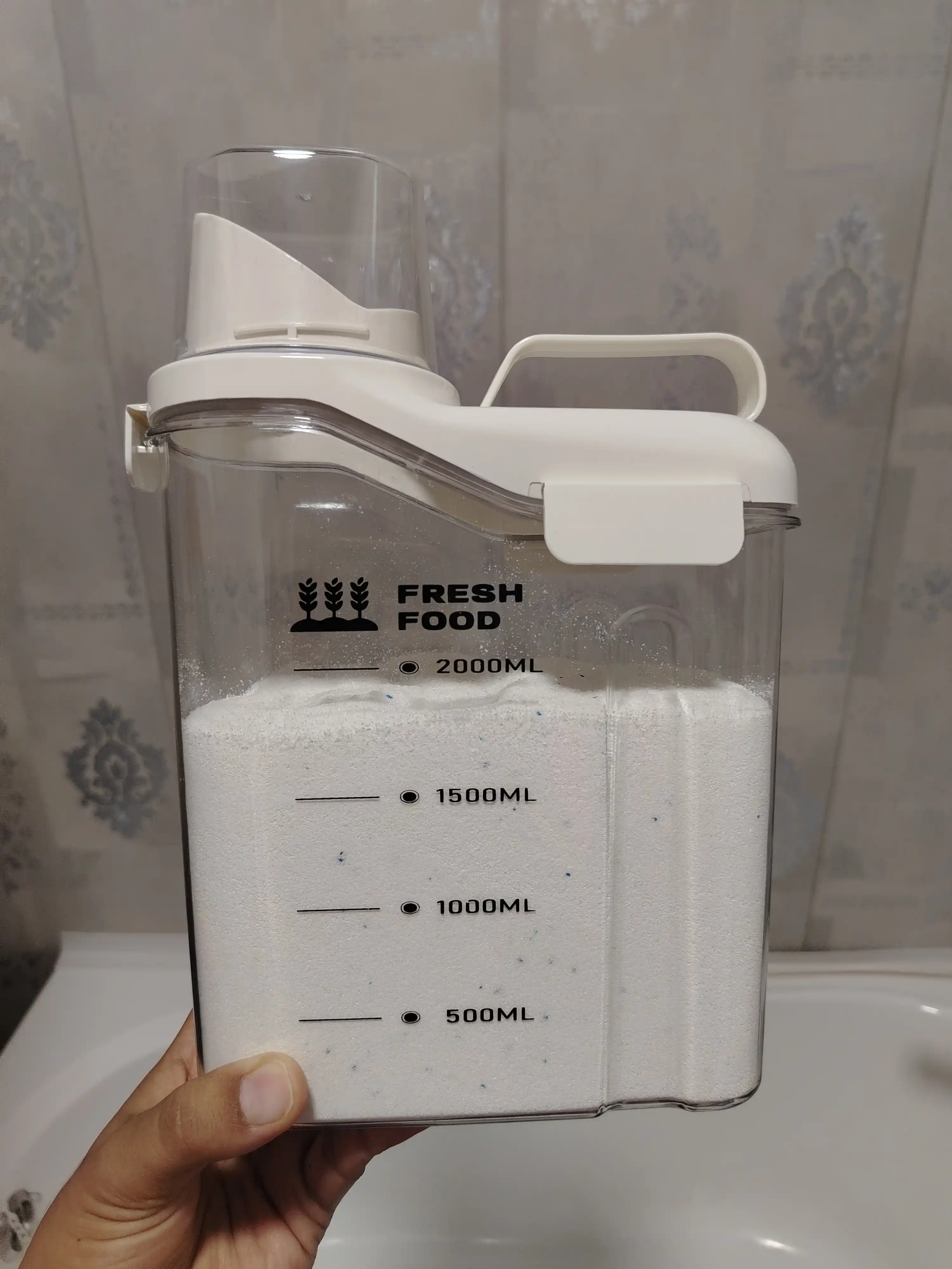 Кухонный контейнер, для хранения сыпучих продуктов, c герметичной крышкой