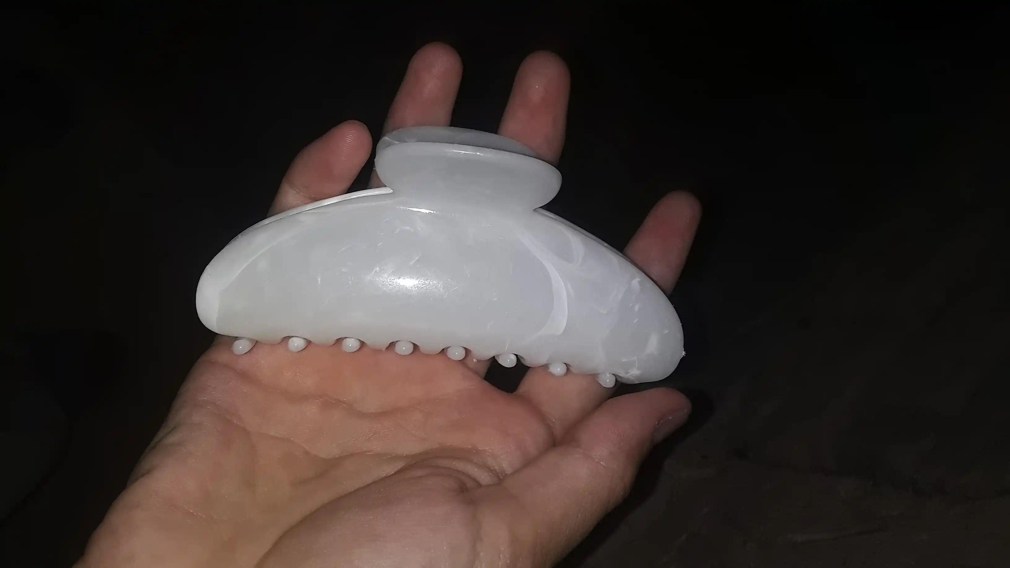 Ayollar va qizlar uchun soch qisqichi, marmar dizaynda, zakolka