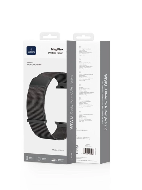 WiWU MagFlex Watch Band — магнитный металлический ремешок для Apple Watch
