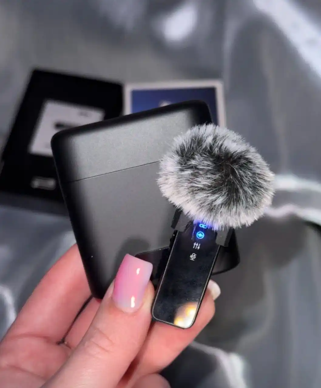 Mikrofon petlichka simsiz telefon uchun, professional mikrofon iPhone va Android uchun