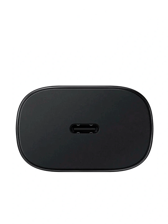 Сетевой адаптер USB-C 25W, быстрая зарядка, EU вилка, белый/чёрный