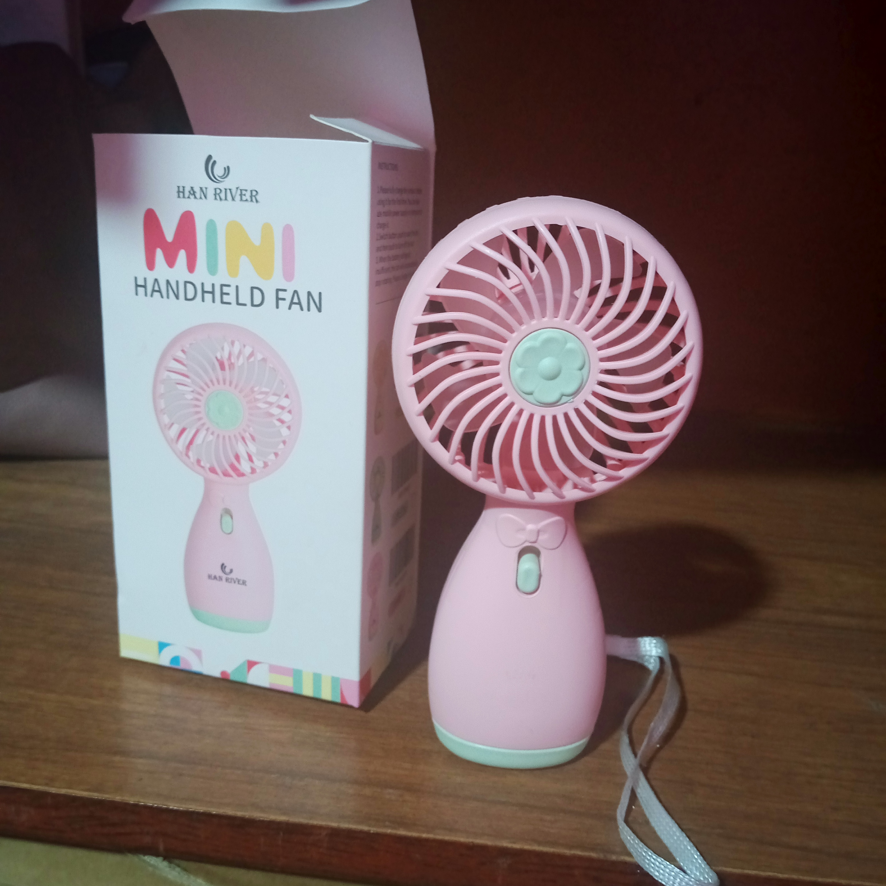 Mini qo'l ventilyatori, USB, portativ，HAN RIVER，120 darajali shamol tezligi