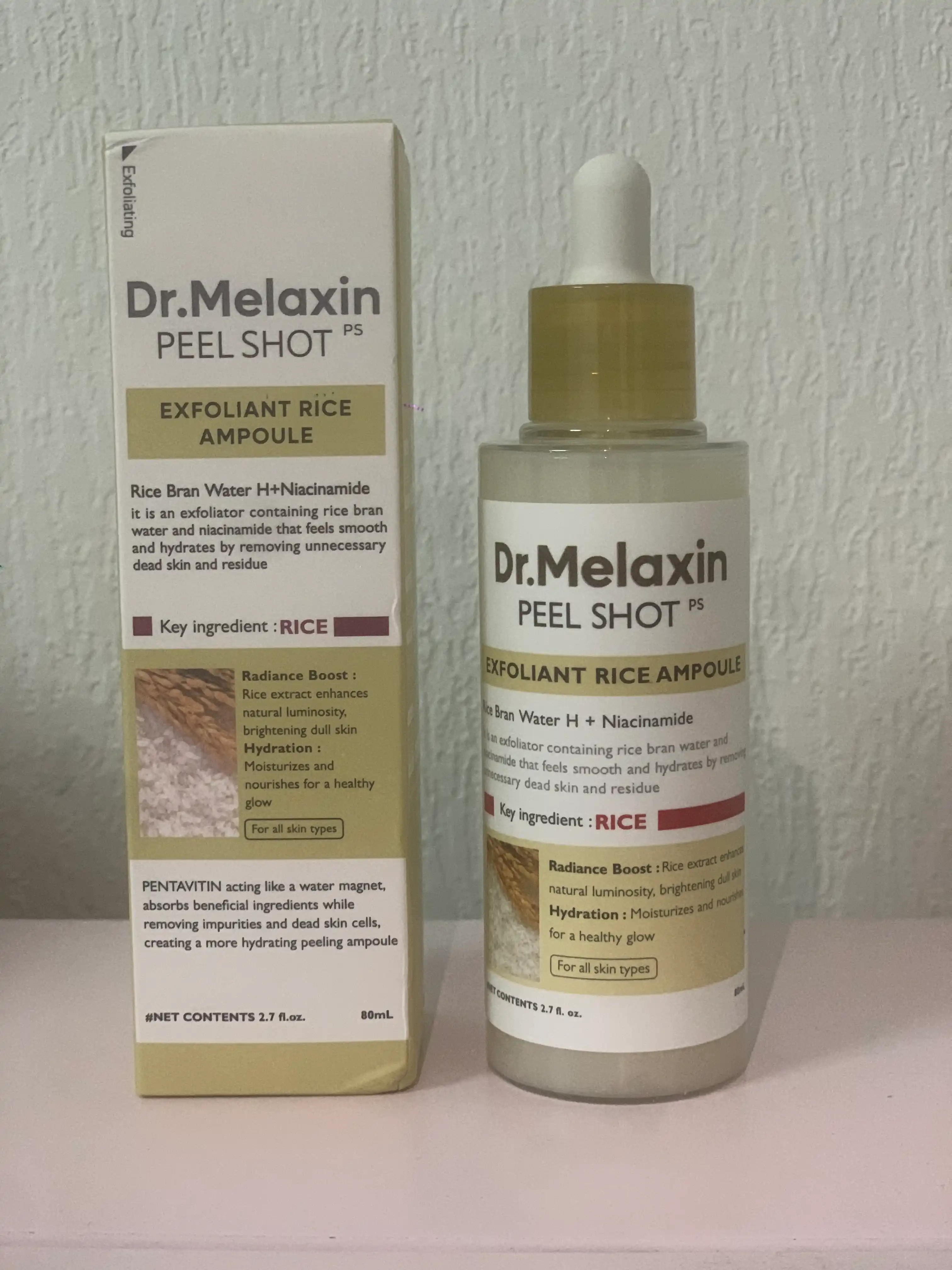 Сыворотка для лица Dr.Melaxin Peel Shot Exfoliating с экстрактом белого риса, 80 мл