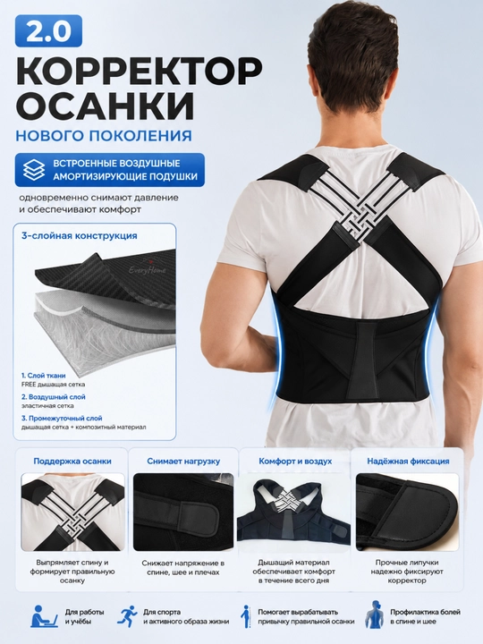 Корректор осанки для мужчин и женщин, ортопедический реклинатор для спины, корсет, унисекс
