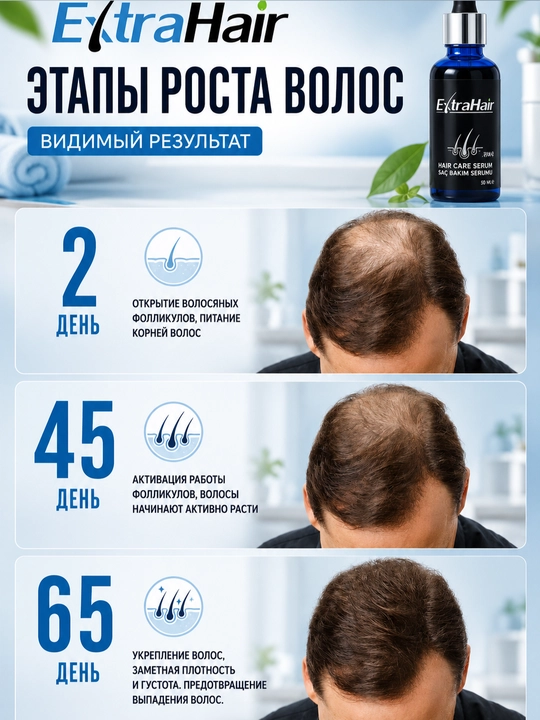 Сыворотка для ухода за волосами ExtraHair — средство для укрепления волос