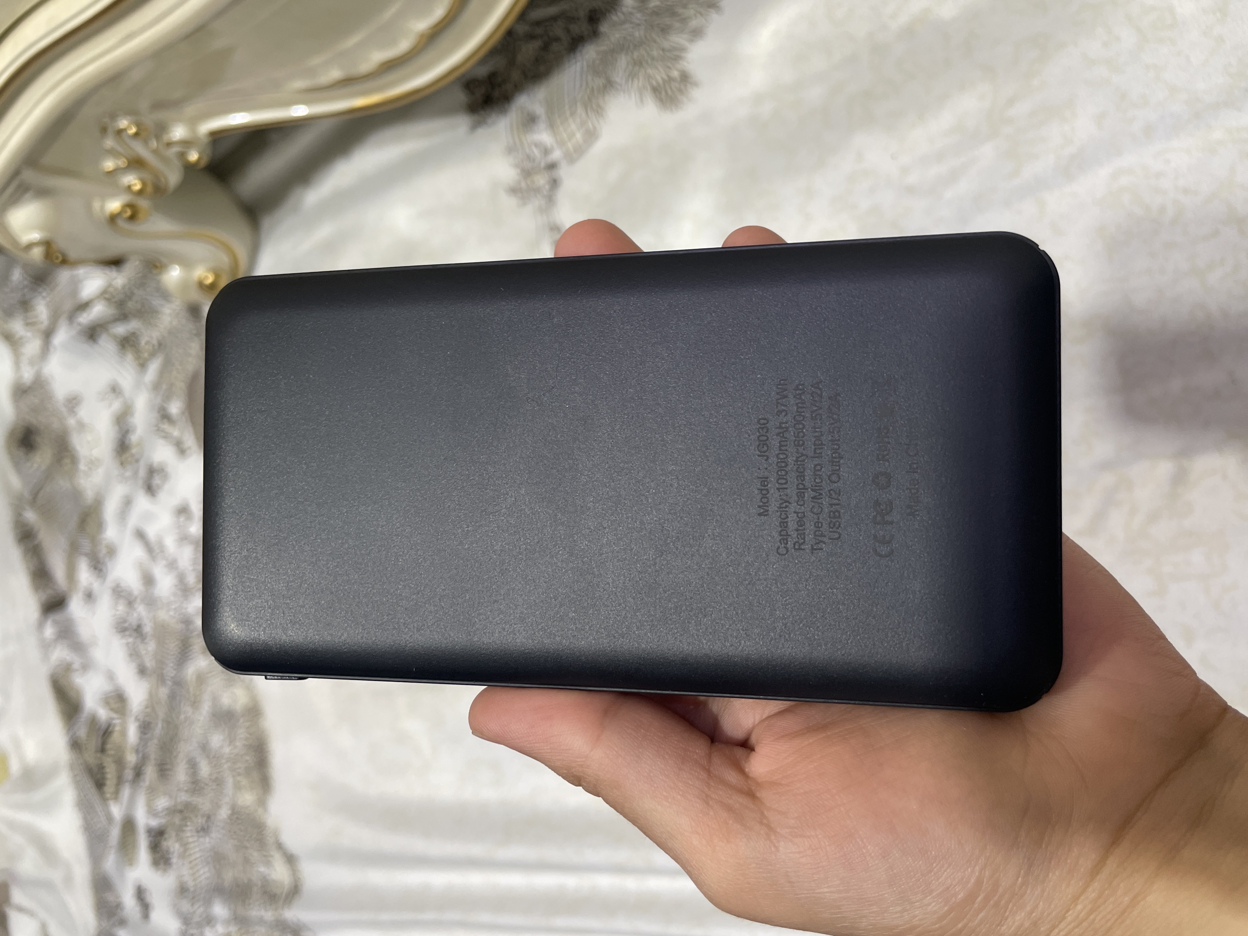 JOKADE powerbank 10000 mAh qora tashqi akkumulyator, power bank 10000