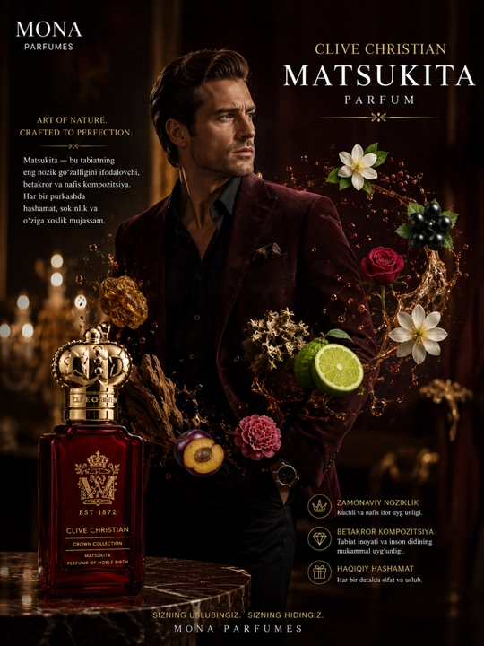 Clive Christian - Blonde Amber, Matsukita, Hedonistic, 1872 for men, x for men