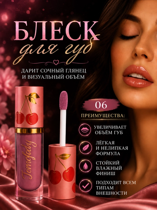 Labga blesk volume effekt bilan, yorqin nude blesklar - 