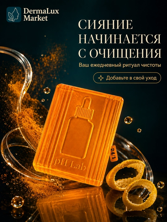Koya kislotasi va kurkuma qo‘shilgan KOJISO pH Lab yuz tozalash sovuni, 90 g