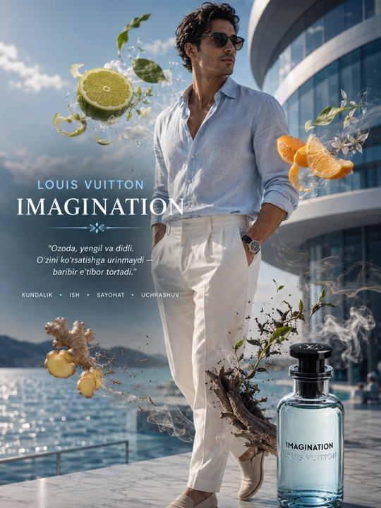 Louis Vuitton Imagination —  Yevropa mahsuloti, sitrus va qora choy notalariga ega atiri