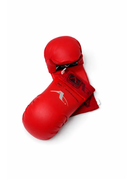 Fist-gir karate qo‘lqoplari, Arawaza WKF tomonidan tasdiqlangan, ko‘k/qizil, juft - 