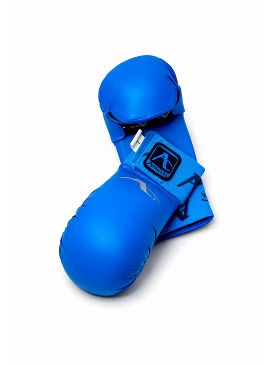Fist-gir karate qo‘lqoplari, Arawaza WKF tomonidan tasdiqlangan, ko‘k/qizil, juft - 