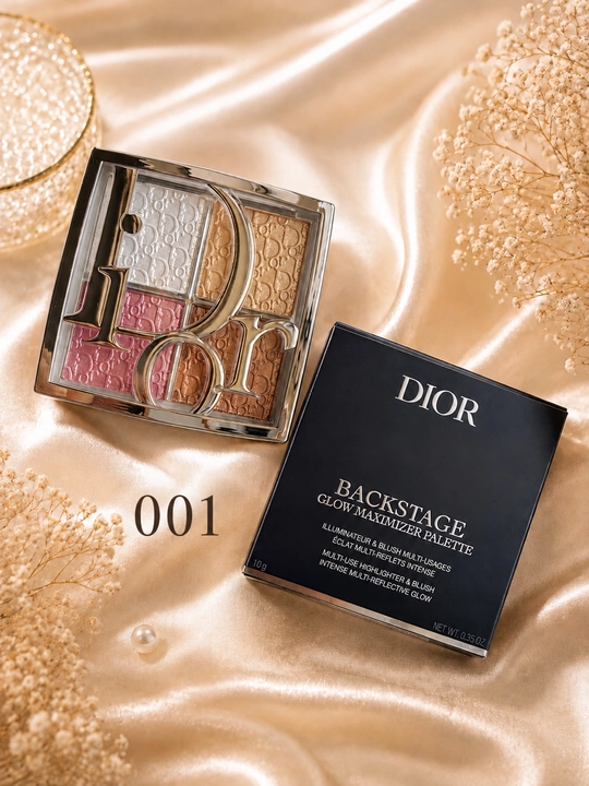 Dior Backstage Glow — xaylayter va rumyana paletkasi, 4 rang - 