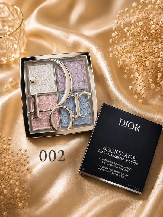 Dior Backstage Glow — xaylayter va rumyana paletkasi, 4 rang