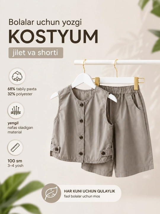 Bolalar uchun yozgi kostyum - 