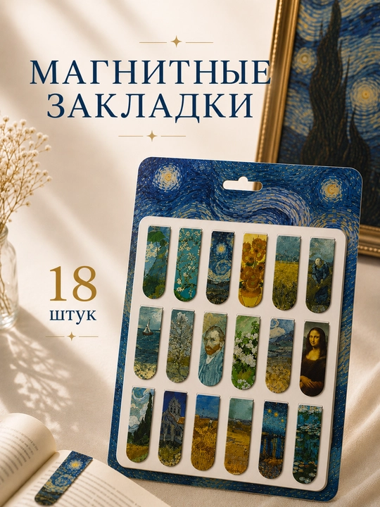 Kitoblar uchun magnitli xatcho‘plar to‘plami - 