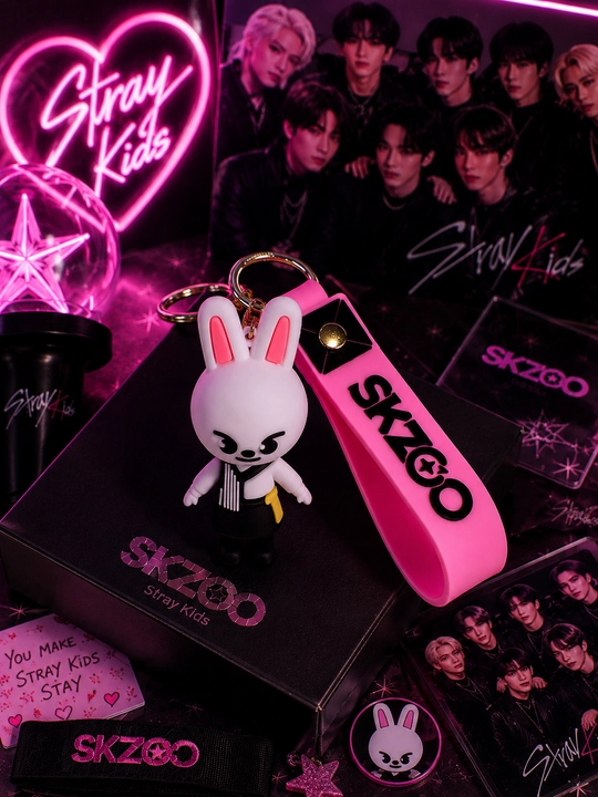 Stray Kids SKZOO K-Pop breloki — sumka, ryukzak va kalitlar uchun - 