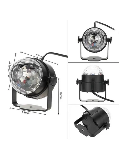 LED diskoshar, Bluetooth kolonkali, musiqali svetilnik, uy va bayramlar uchun