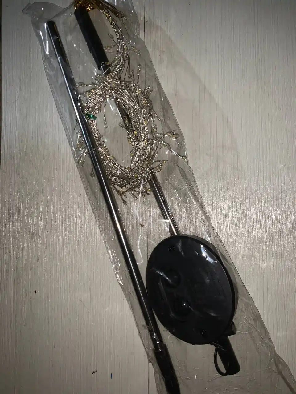Quyosh batareyasida ishlaydigan Shudring-Yomg‘ir bog‘ chirog‘i, 200 LED, 75 sm, iliq yorug‘lik
