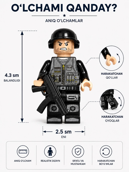 Lego askarlar, o‘yinchoq armiya, askarchalar