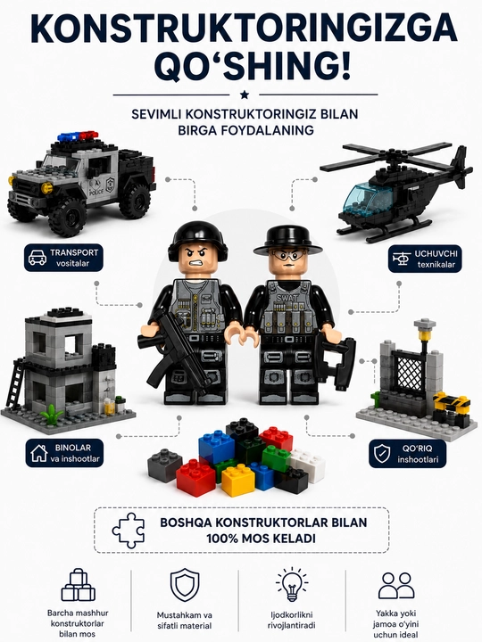 Lego askarlar, o‘yinchoq armiya, askarchalar