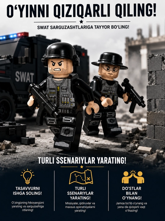 Lego askarlar, o‘yinchoq armiya, askarchalar