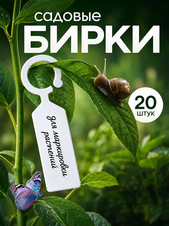 Бирки для маркировки растений, 20 шт - 