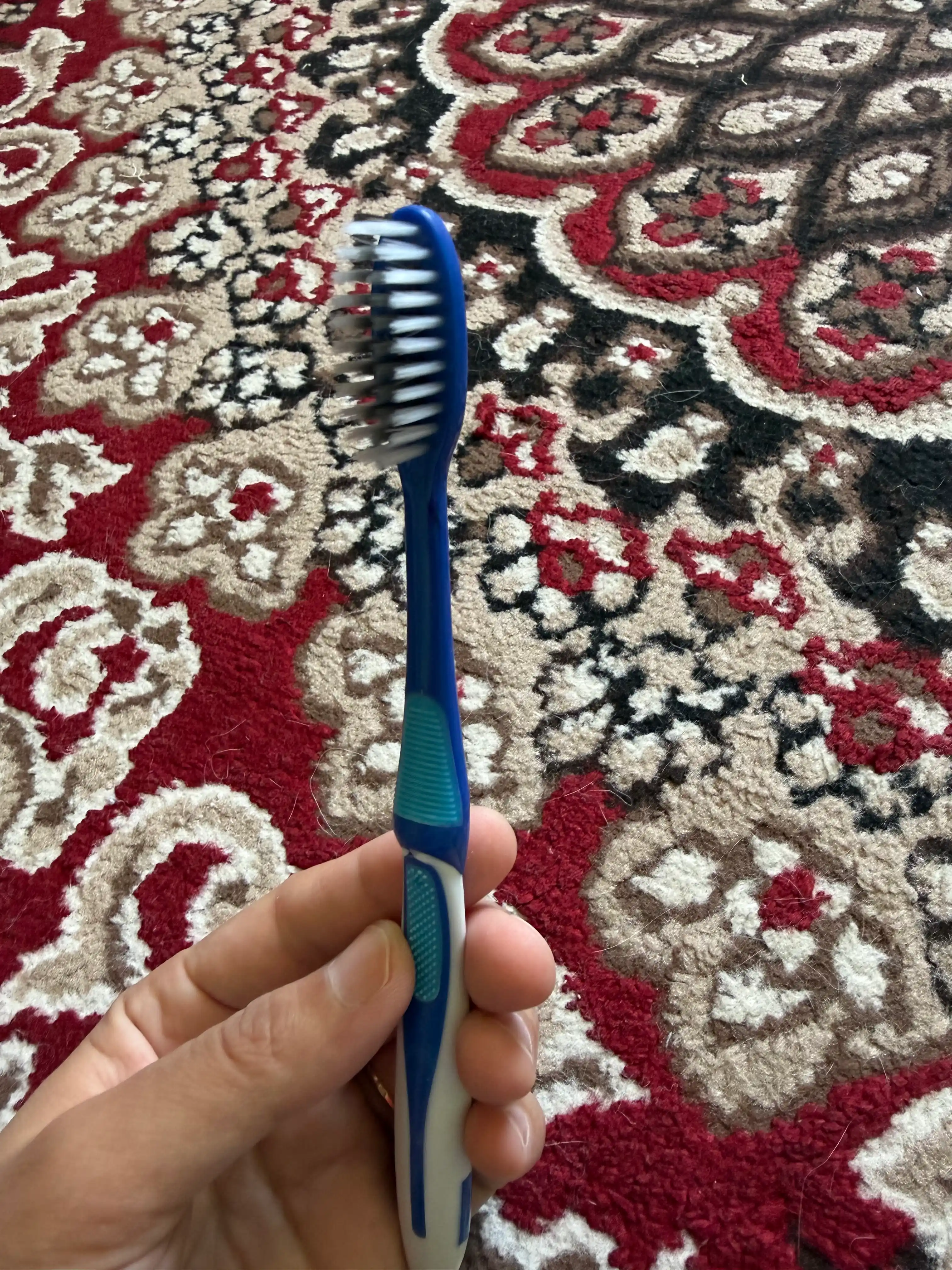 0,01 mm qalinlikdagi juda yupqa tukli yumshoq tish cho'tkasi, qopqoqli, 1 dona
