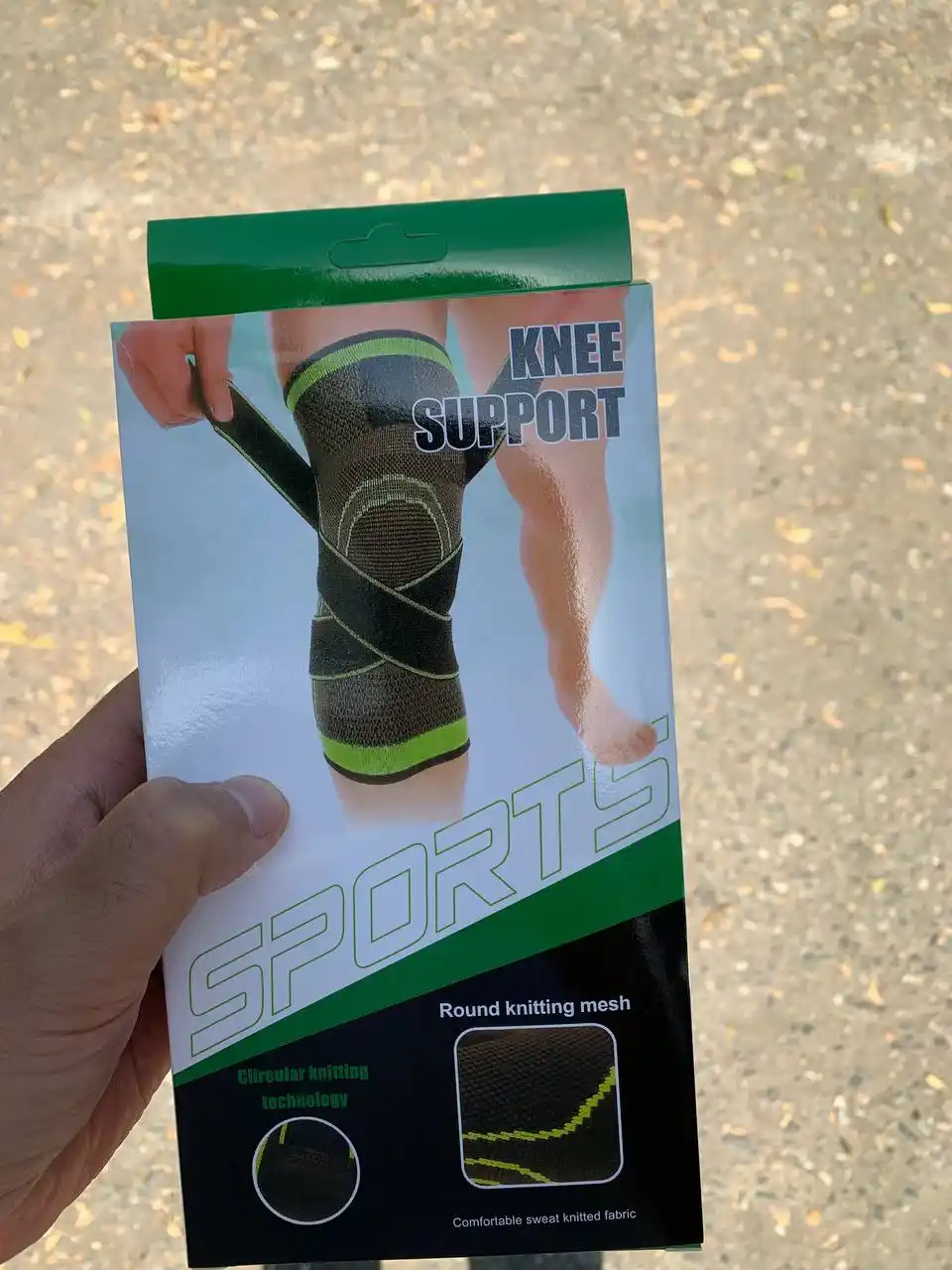 Tizza uchun ortopedik bandaj, sozlanadigan tasmali elastik fiksator, sport uchun tizzalik