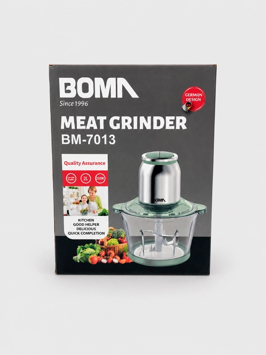 Измельчитель-чоппер BOMA, прозрачная стеклянная чаша 2л/3л (BM-7013/BM-7010) электрический