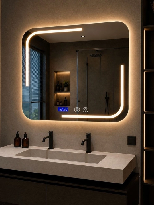 LED yoritgichli aqlli oyna — 60 × 80 sm