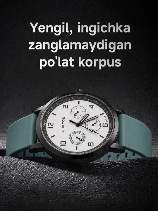 Erkaklar soati, erkaklar qo‘l soati, arab raqamli, soat