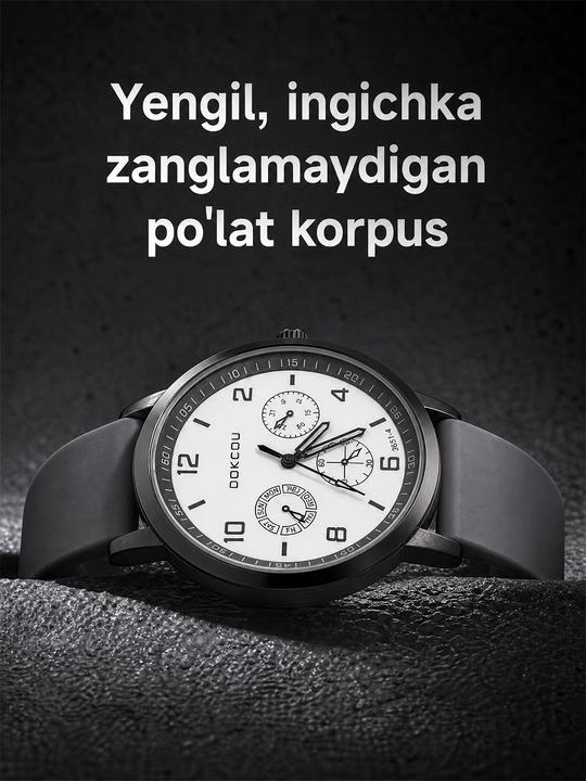 Erkaklar soati, erkaklar qo‘l soati, arab raqamli, soat