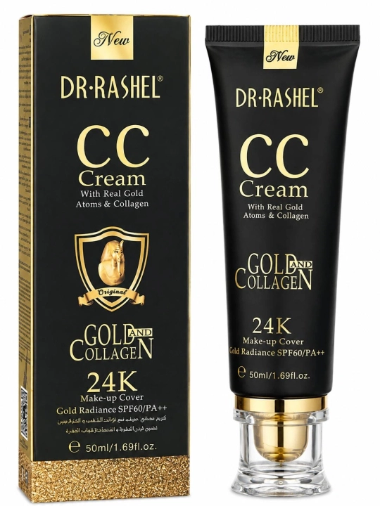 Тональный крем 24K Gold collagen CC Cream SPF60, Dr Rashel, 50 мл
