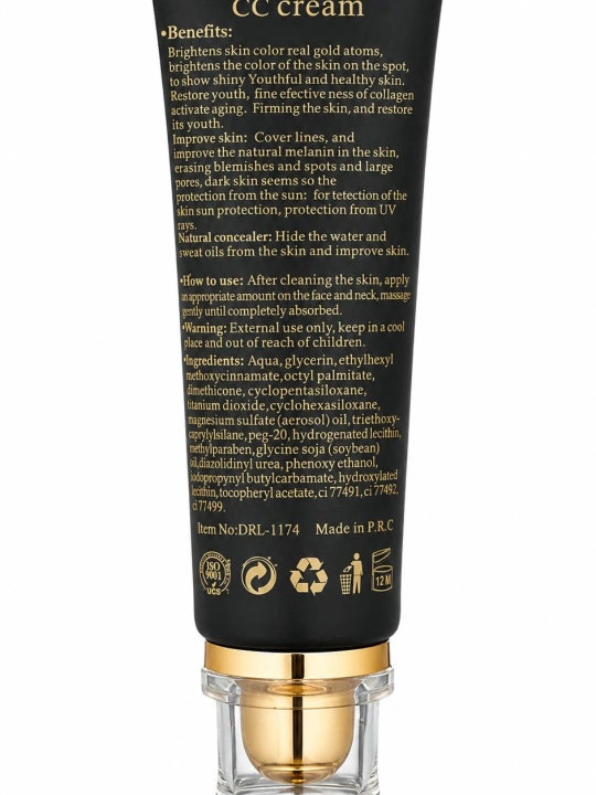 Тональный крем 24K Gold collagen CC Cream SPF60, Dr Rashel, 50 мл