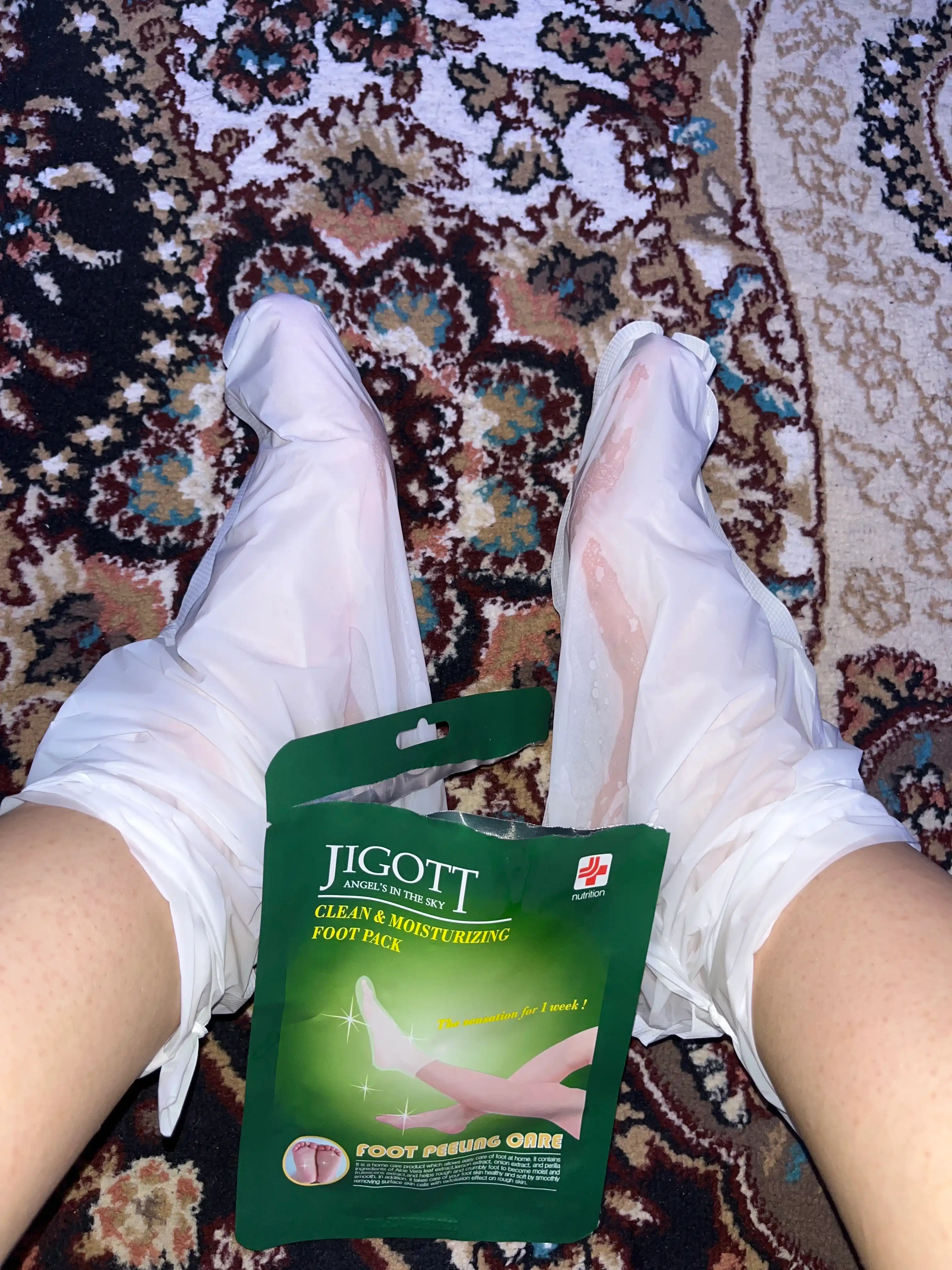 Piling paypoqlar Jigott, piling va namlovchi oyoq niqobi, oyoqni tozalash uchun niqob