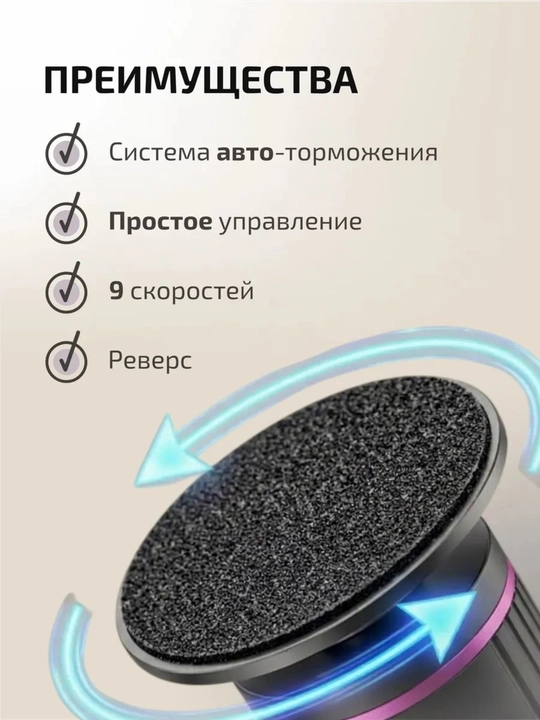 Смарт аппарат для педикюра аккумуляторный, беспроводной смарт диск с насадками, 30 шт